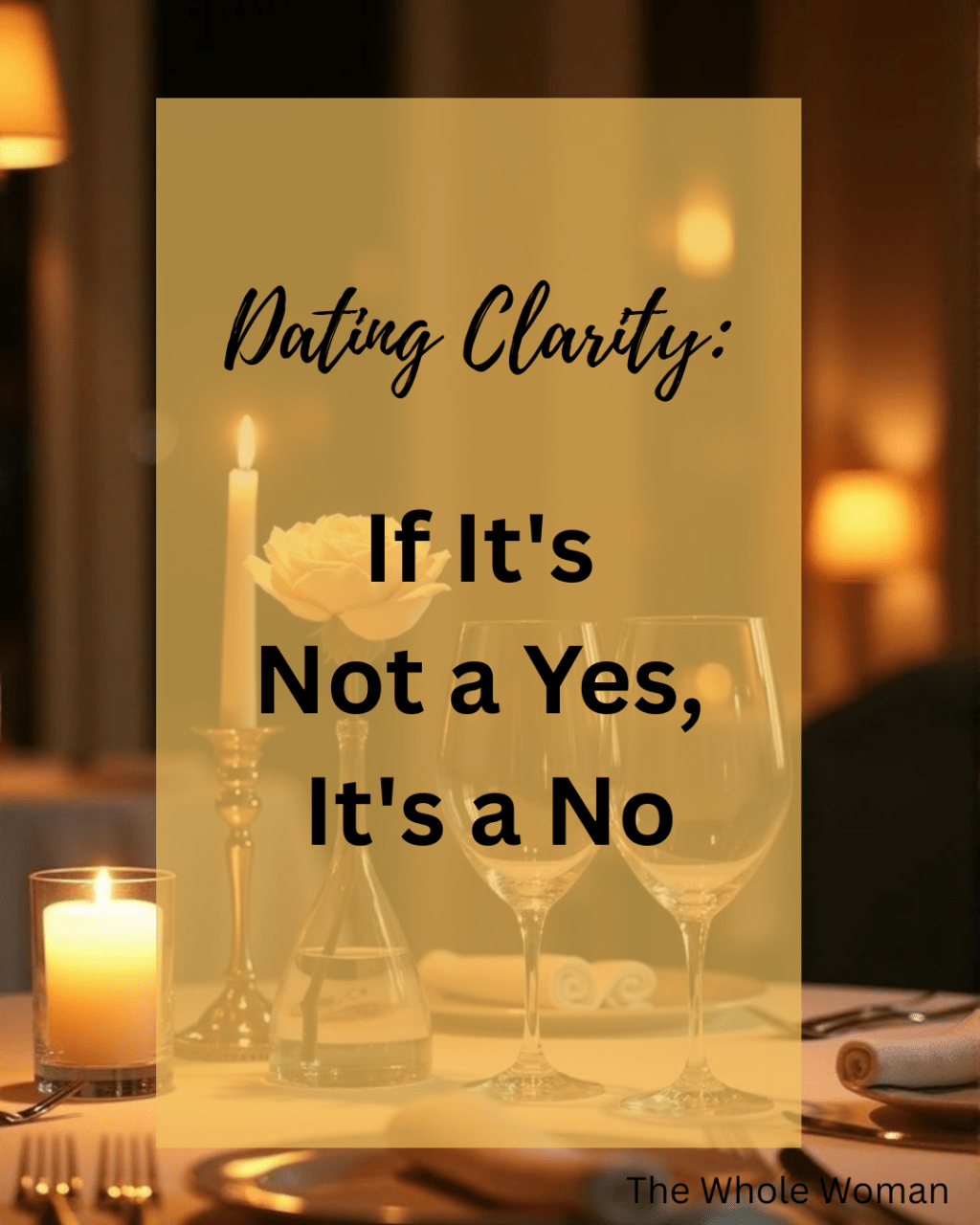 Dating Clarity: If It’s Not a Yes, It’s a&nbsp;No