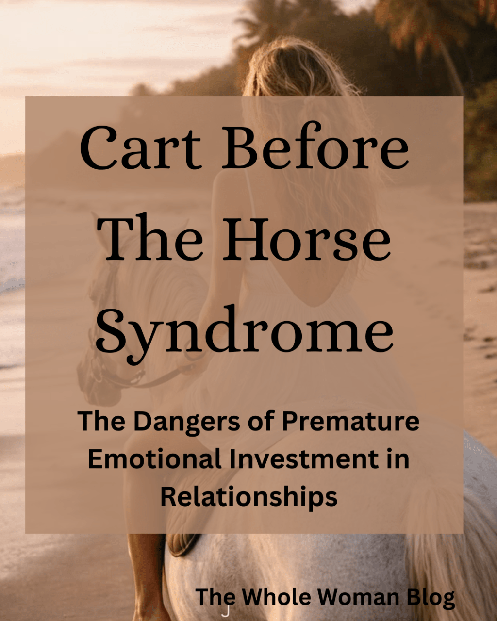 Cart Before The Horse&nbsp;Syndrome: